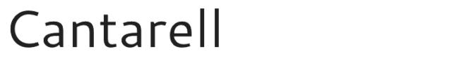 Cantarell typeface