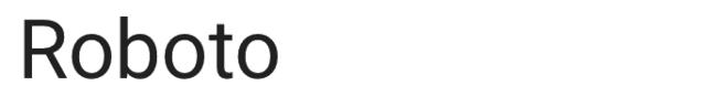 Roboto typeface
